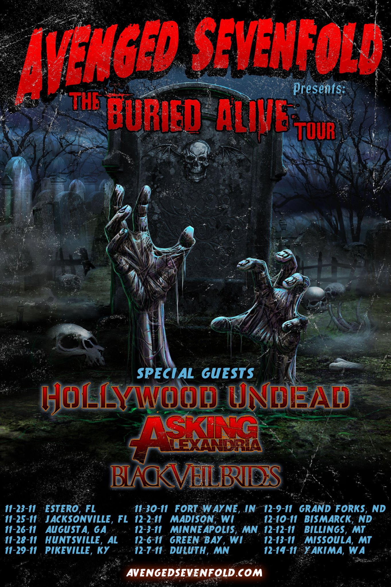 Buried Alive Tour Poster